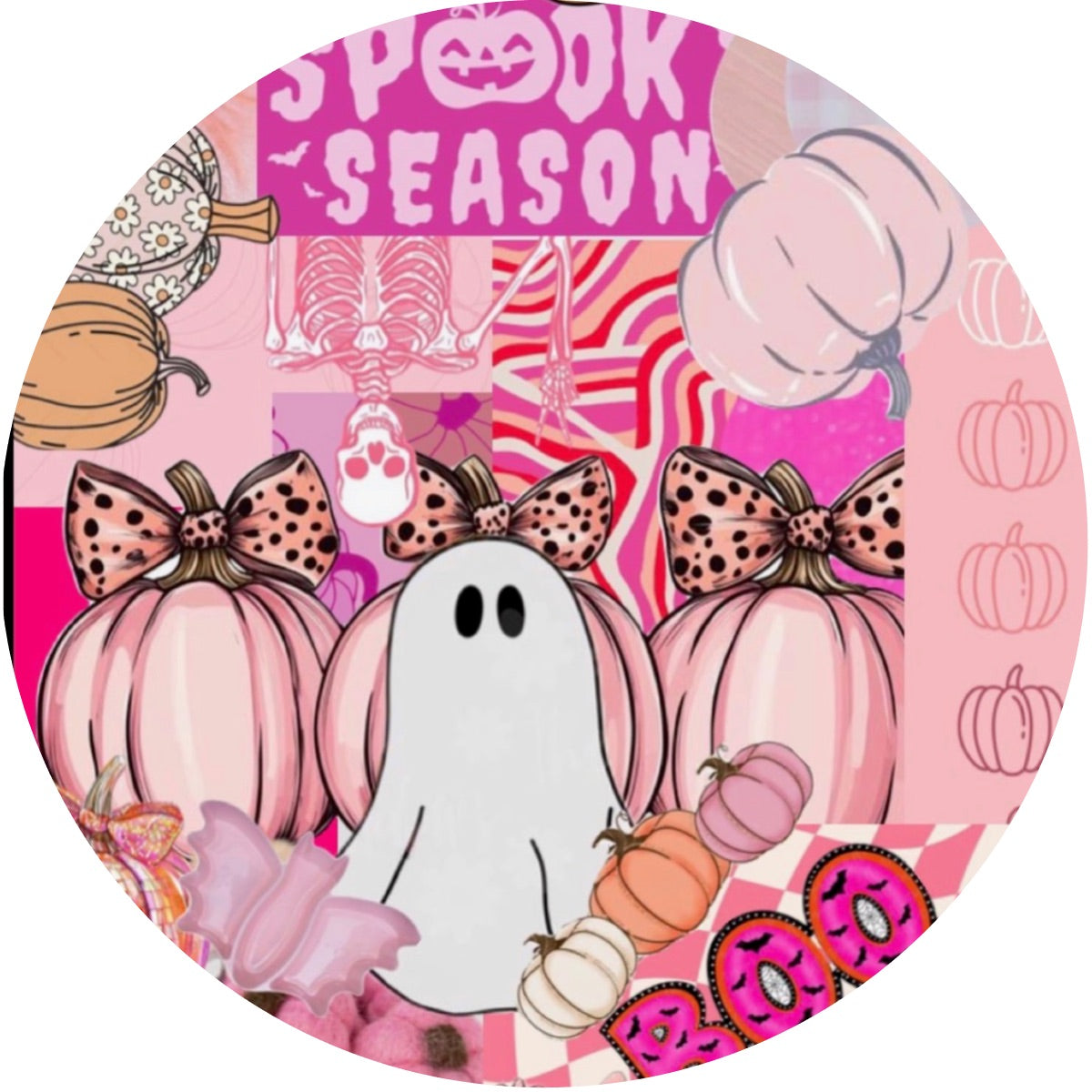 Bao Bun Squishy Boo Pink Ghost
