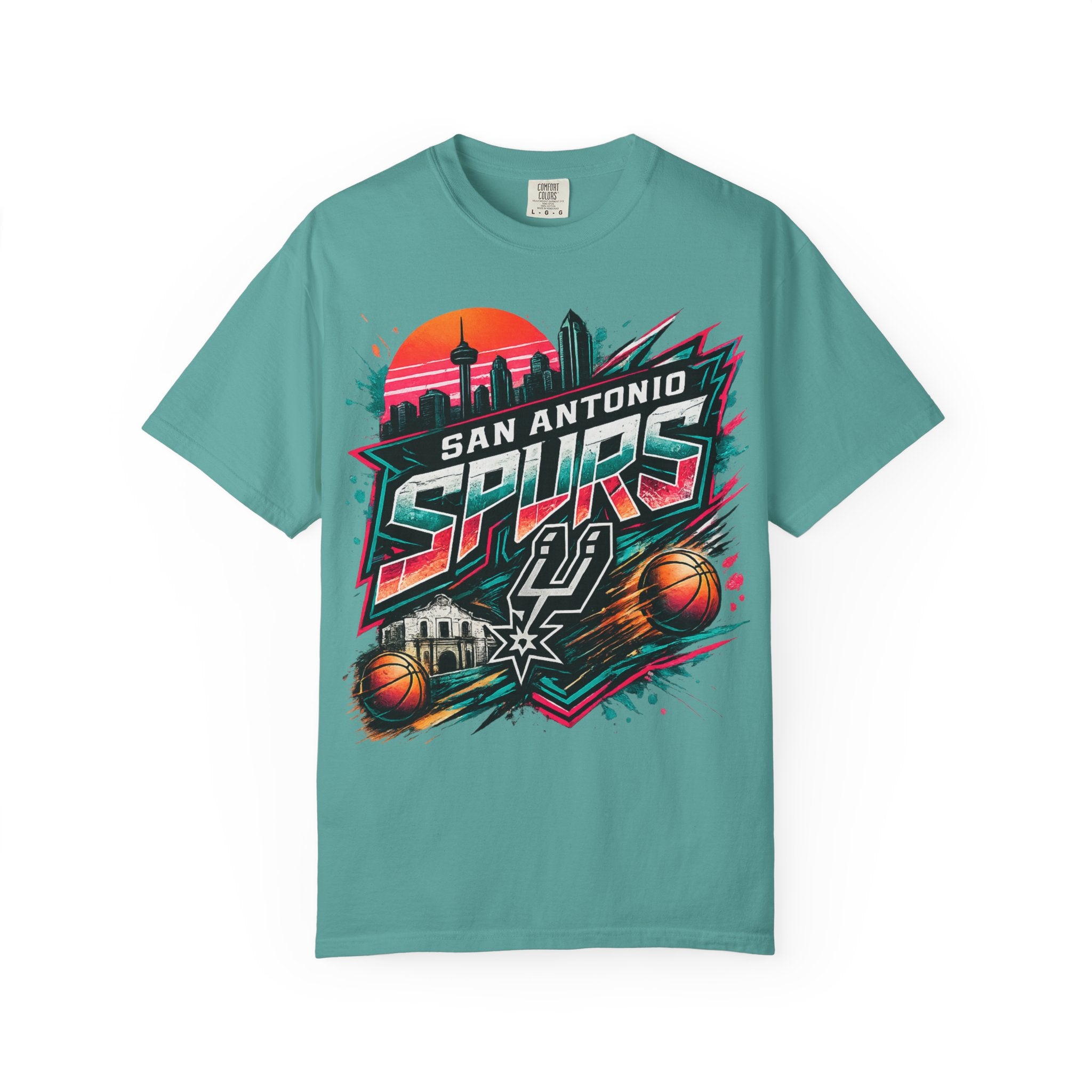San Antonio Spurs Retro Sunset T-Shirt