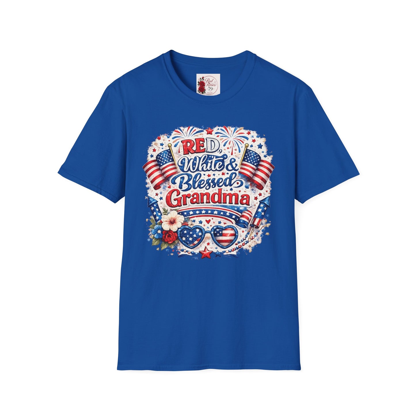 Red White & Blessed Grandma T-Shirt — Patriotic 4th of July Gift