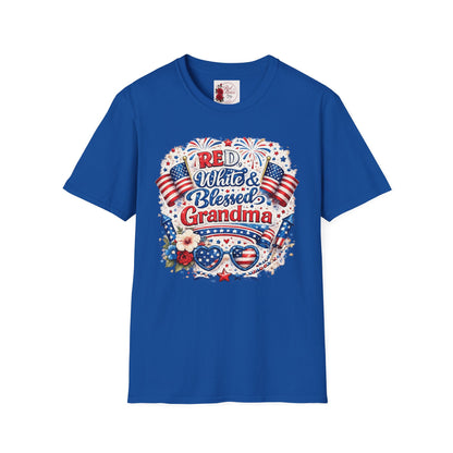 Red White & Blessed Grandma T-Shirt — Patriotic 4th of July Gift