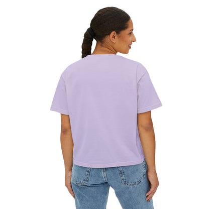 Hocus Pocus Women's Boxy Tee — "I'm Just Here for the Hocus Pocus" Halloween Shirt