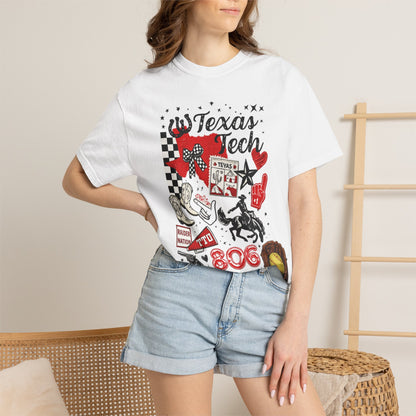 Texas Tech Collage T-Shirt — 806 Raider Nation Graphic Tee
