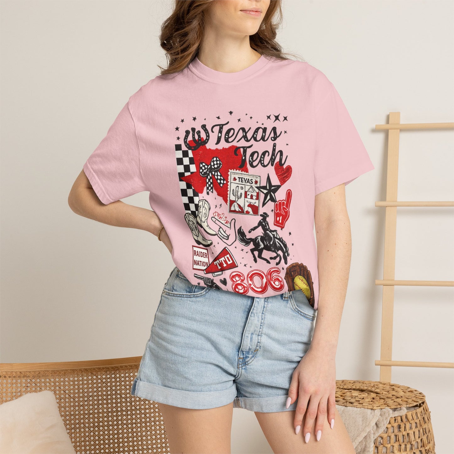 Texas Tech Collage T-Shirt — 806 Raider Nation Graphic Tee