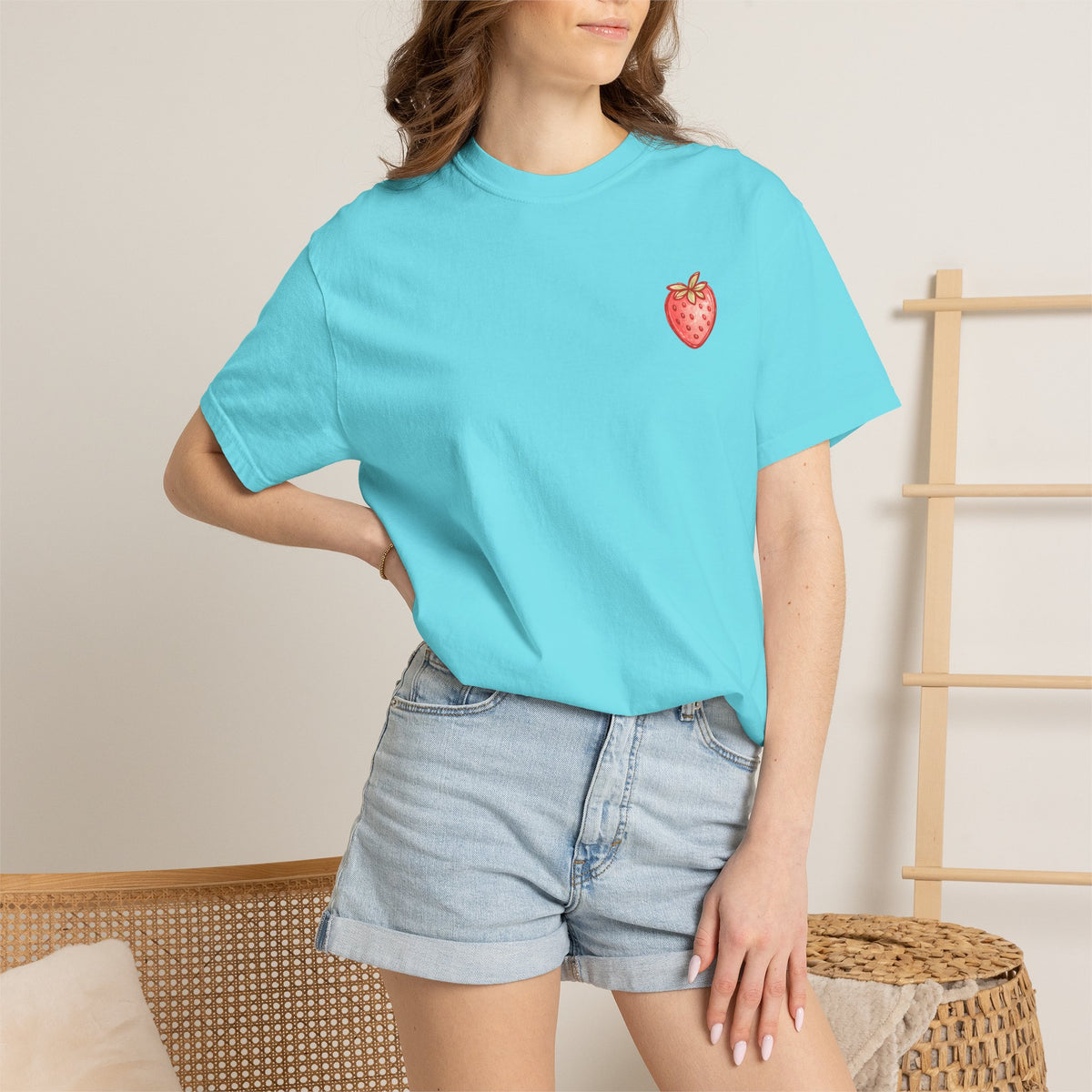 Strawberry Faith T-Shirt — "By Their Fruit You Will Know Them" (Matthew 7:16)