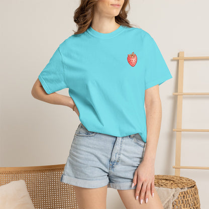 Strawberry Faith T-Shirt — "By Their Fruit You Will Know Them" (Matthew 7:16)