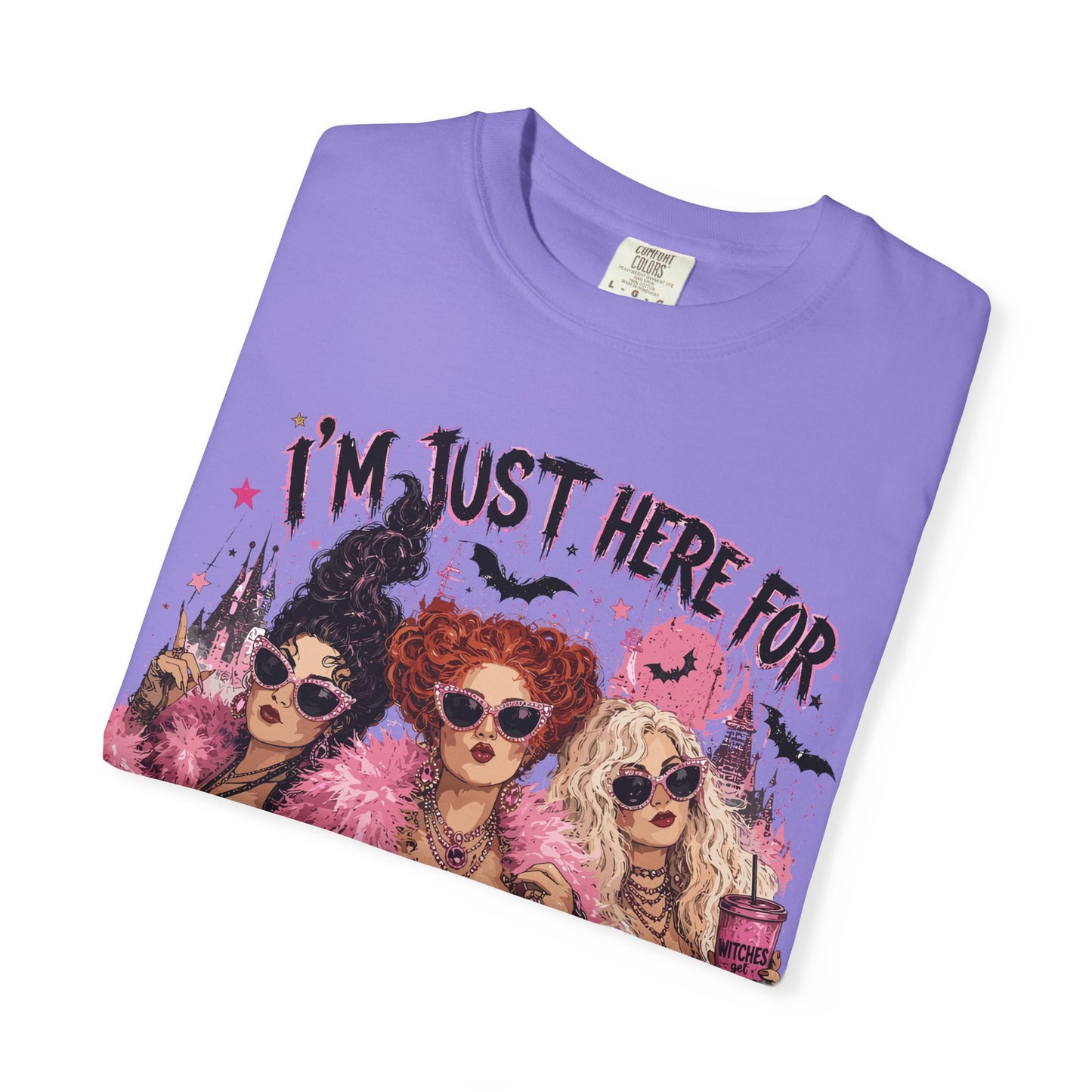 Hocus Pocus Movie Tee — "I'm Just Here for the Hocus Pocus" Halloween T‑Shirt