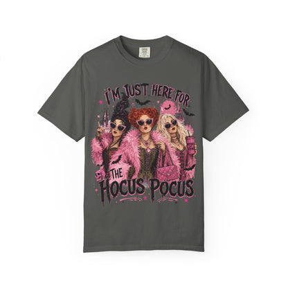 Hocus Pocus Movie Tee — "I'm Just Here for the Hocus Pocus" Halloween T‑Shirt