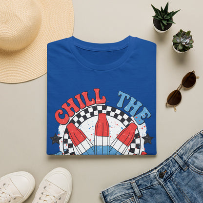 Chill the Fourth Out T‑Shirt — Retro Patriotic Firecracker Graphic Tee