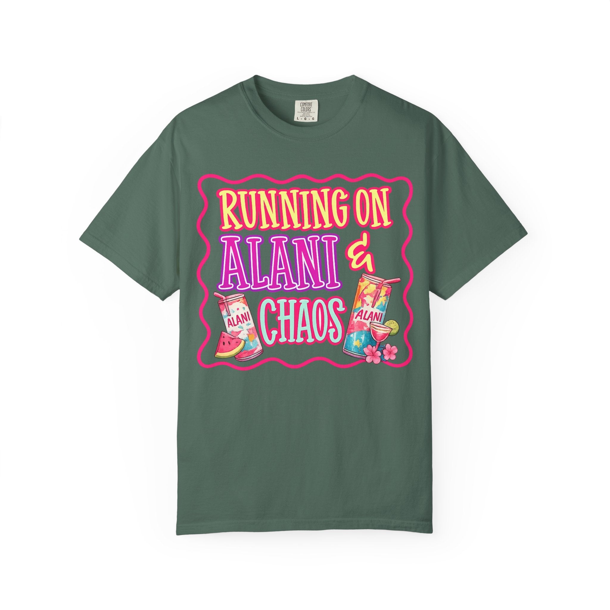T-Shirt — "Running on Alani & Chaos" Graphic Tee