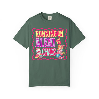T-Shirt — "Running on Alani & Chaos" Graphic Tee
