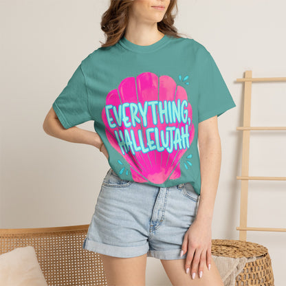 Everything Hallelujah Shell T-Shirt — Bright Beachy Graphic Tee