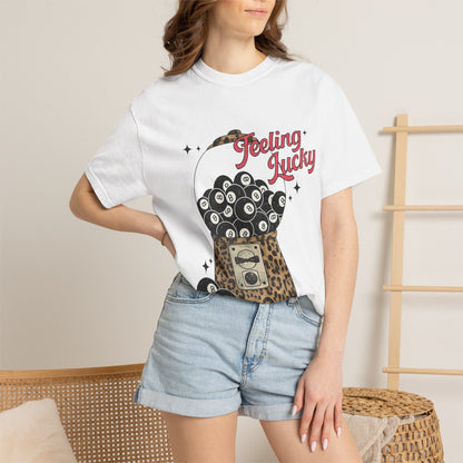 Feeling Lucky T-Shirt — Leopard Gumball Machine Graphic Tee