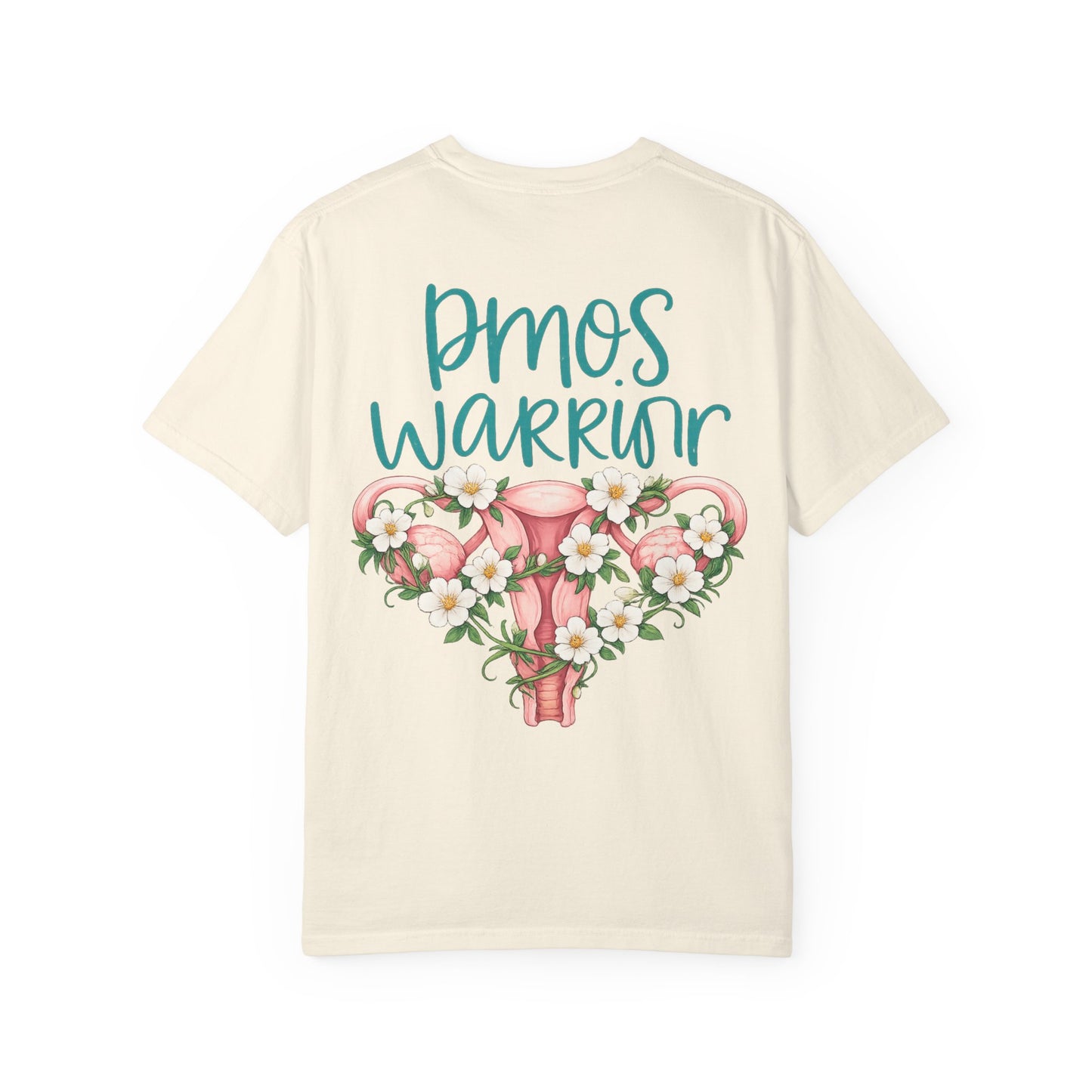 T-Shirt — PMOS Warrior Floral Uterus Support Tee