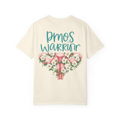T-Shirt — PMOS Warrior Floral Uterus Support Tee