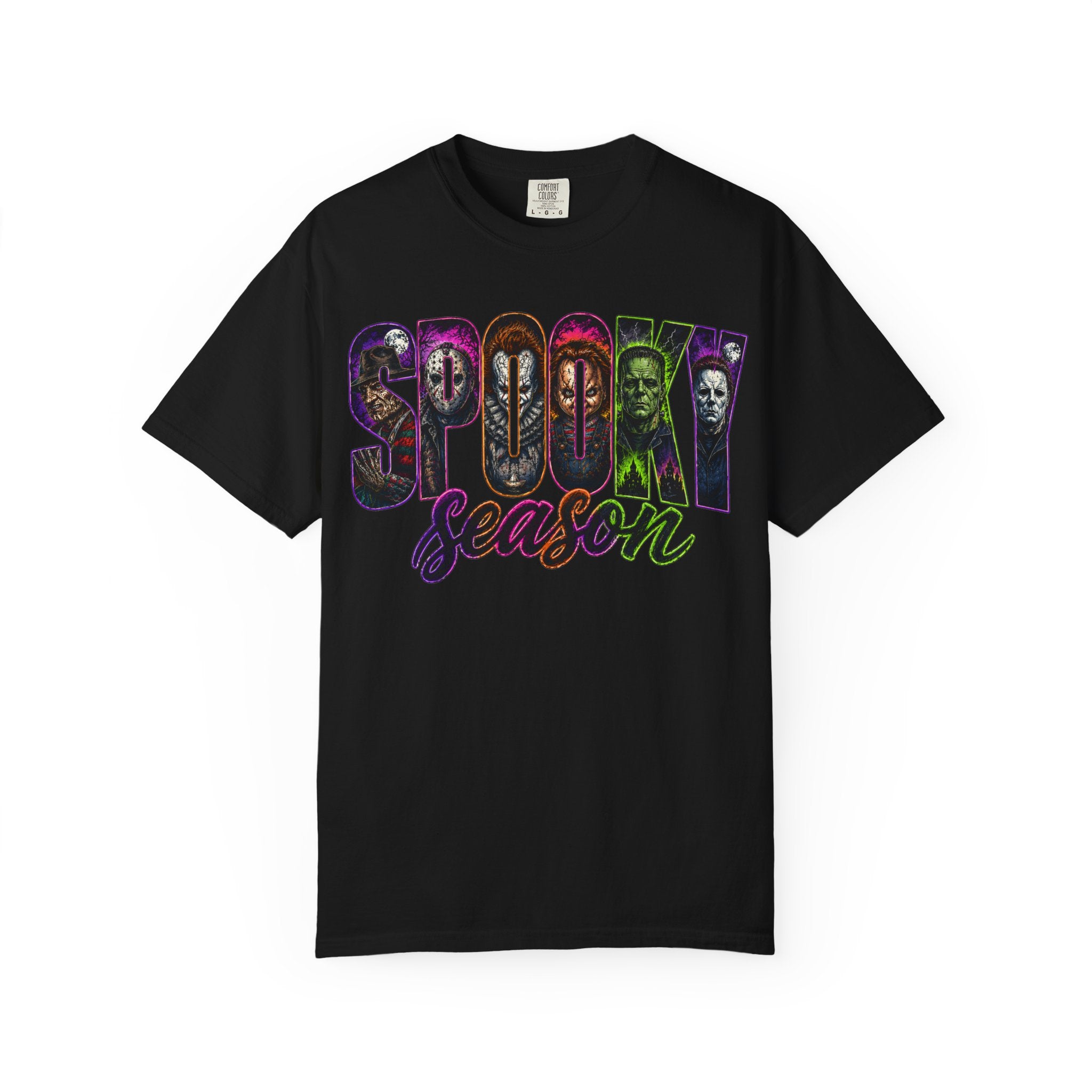 Spooky Season T-Shirt — Halloween Horror Movie Montage Tee