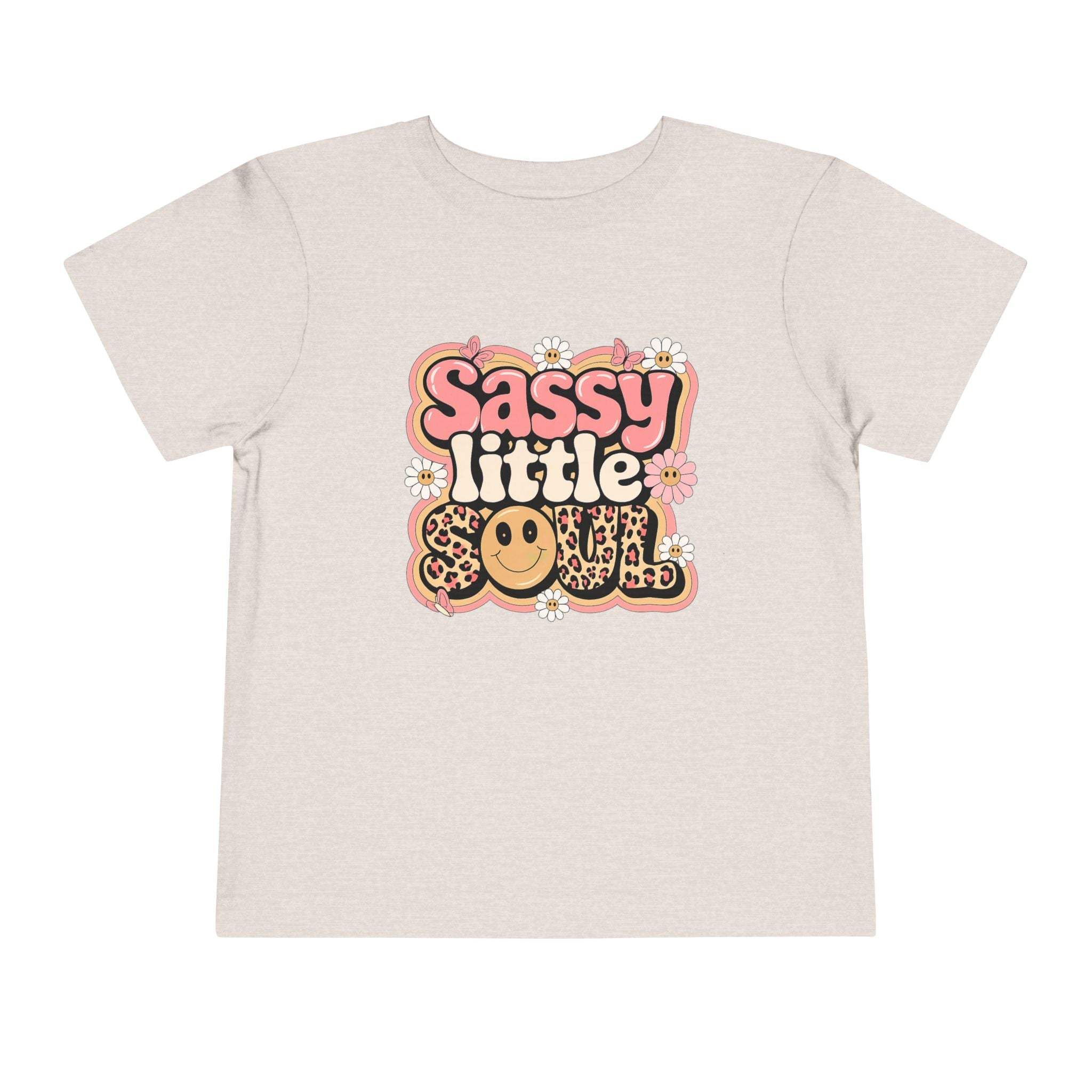 Toddler Tee — "Sassy Little Soul" Retro Flower Power Graphic
