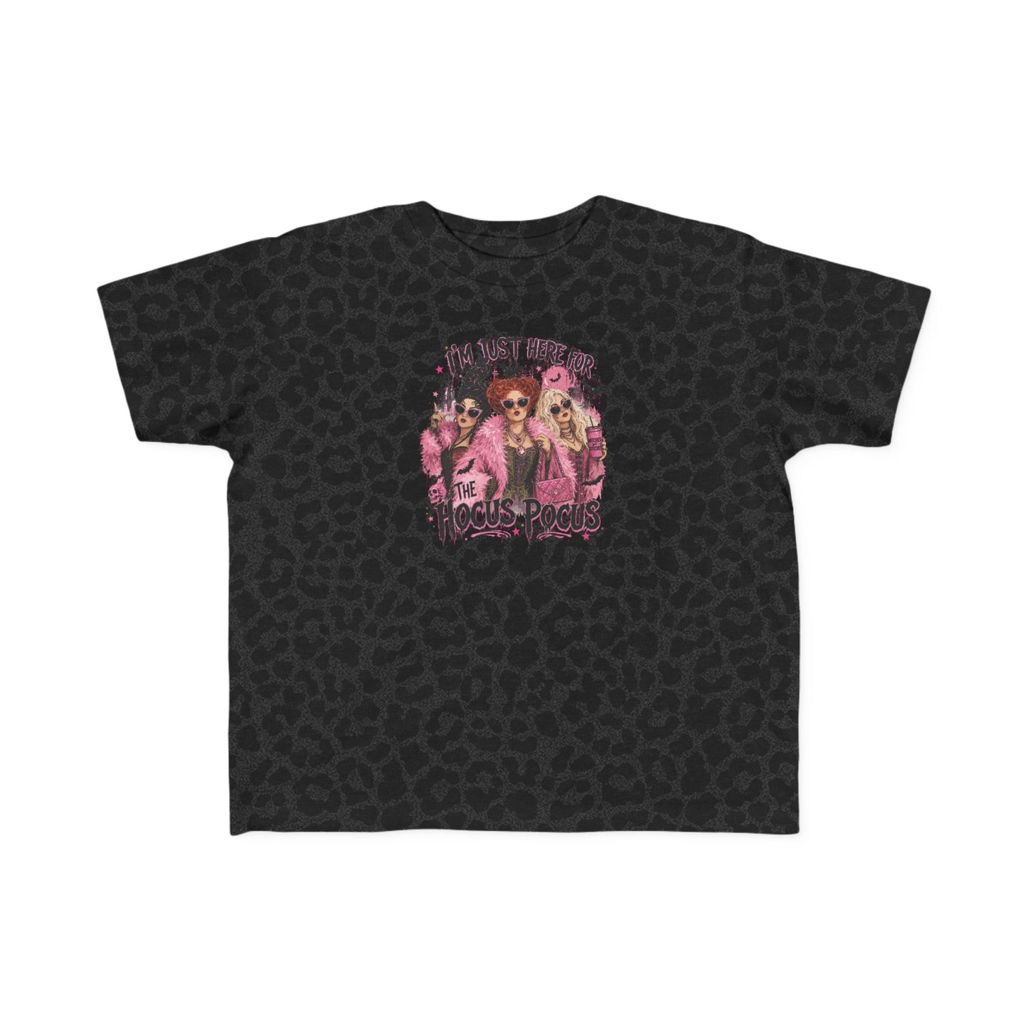 Toddler Tee - "I'm Just Here for the Hocus Pocus" Halloween Witch Shirt