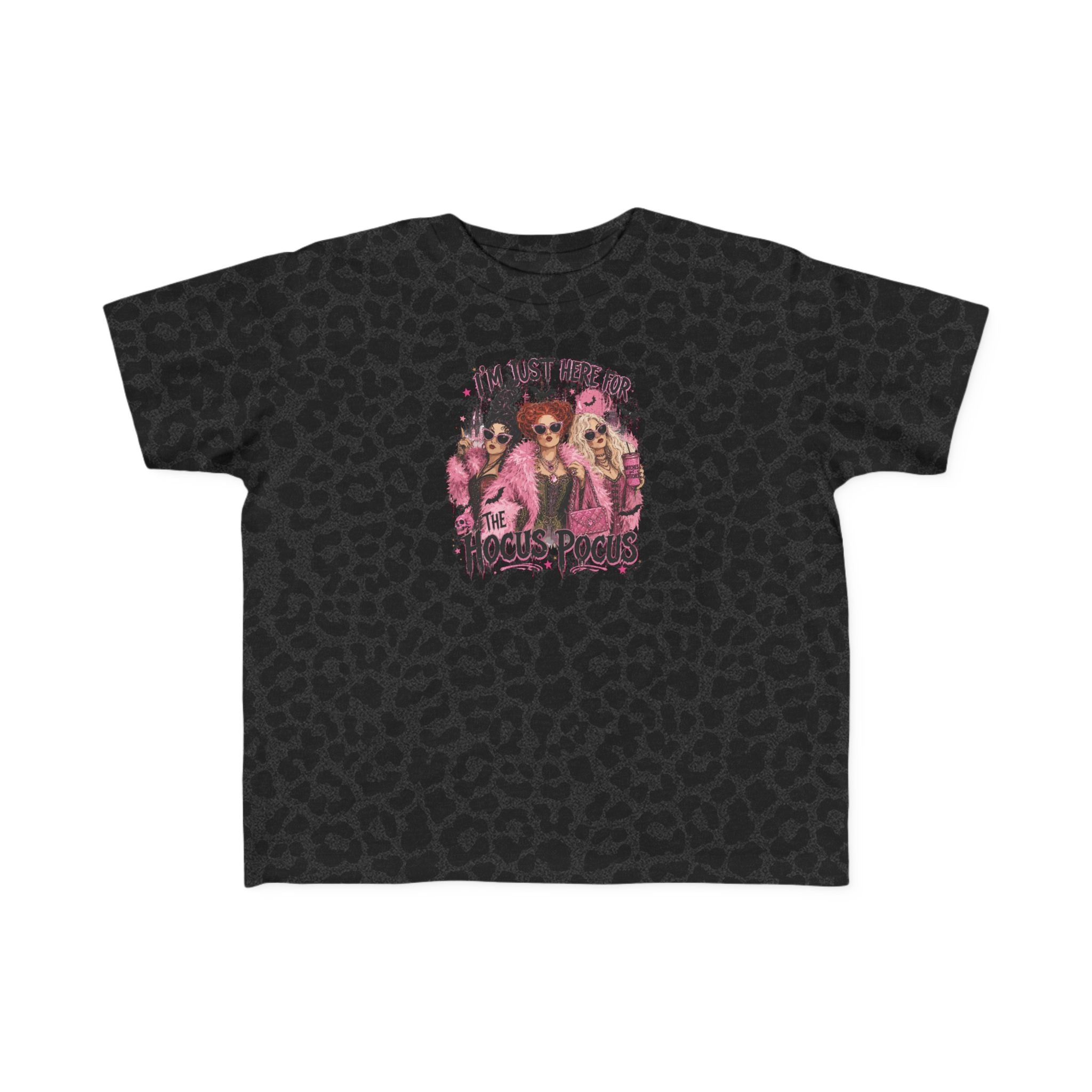 Toddler Tee - "I'm Just Here for the Hocus Pocus" Halloween Witch Shirt