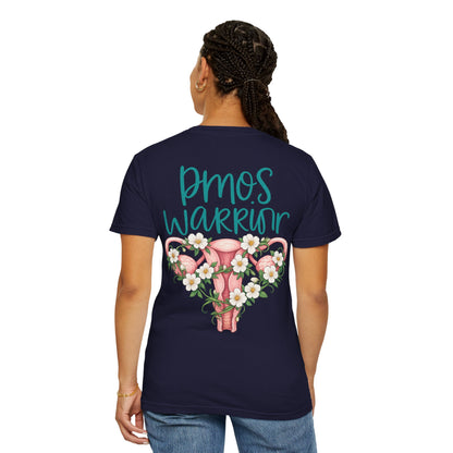 T-Shirt — PMOS Warrior Floral Uterus Support Tee