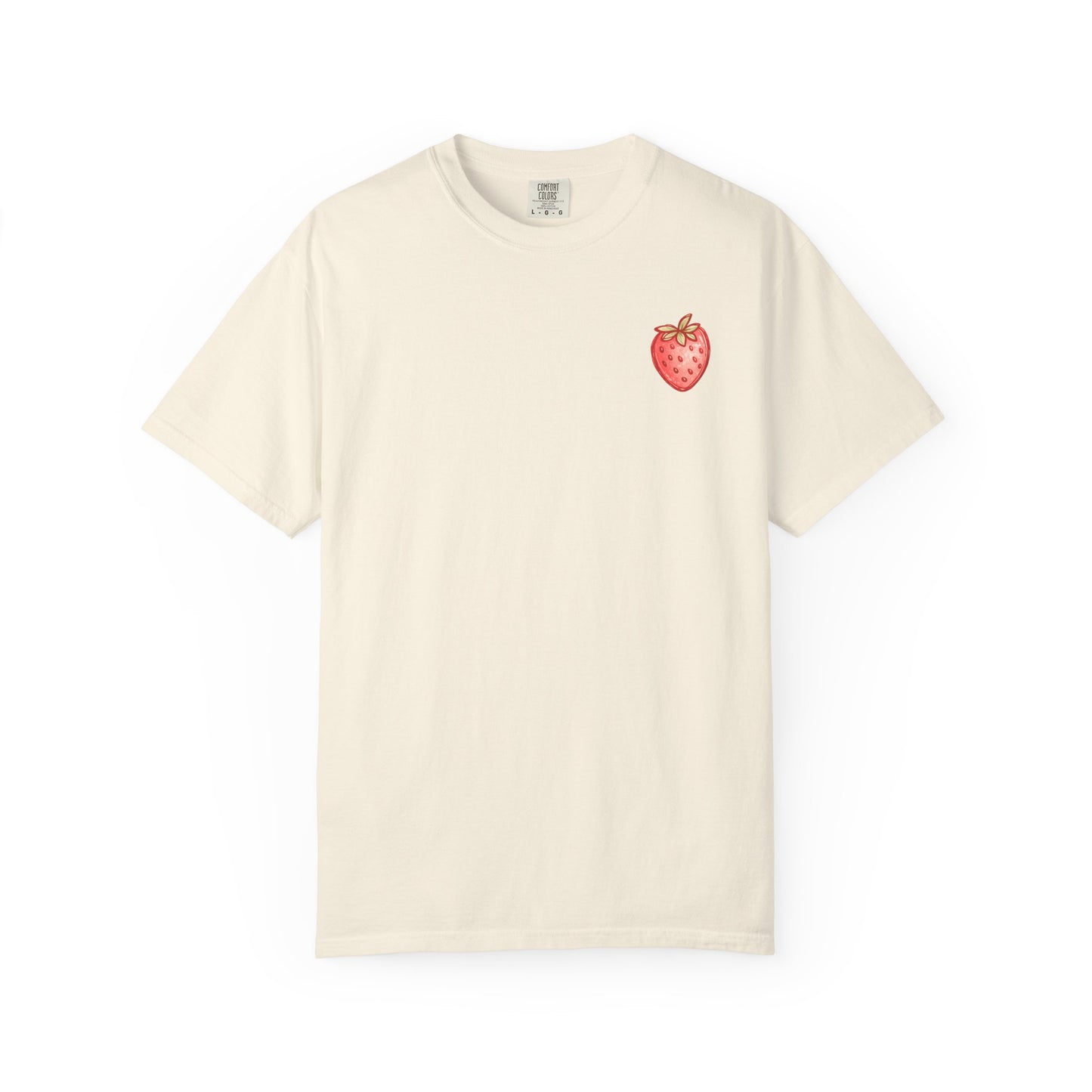 Strawberry Faith T-Shirt — "By Their Fruit You Will Know Them" (Matthew 7:16)