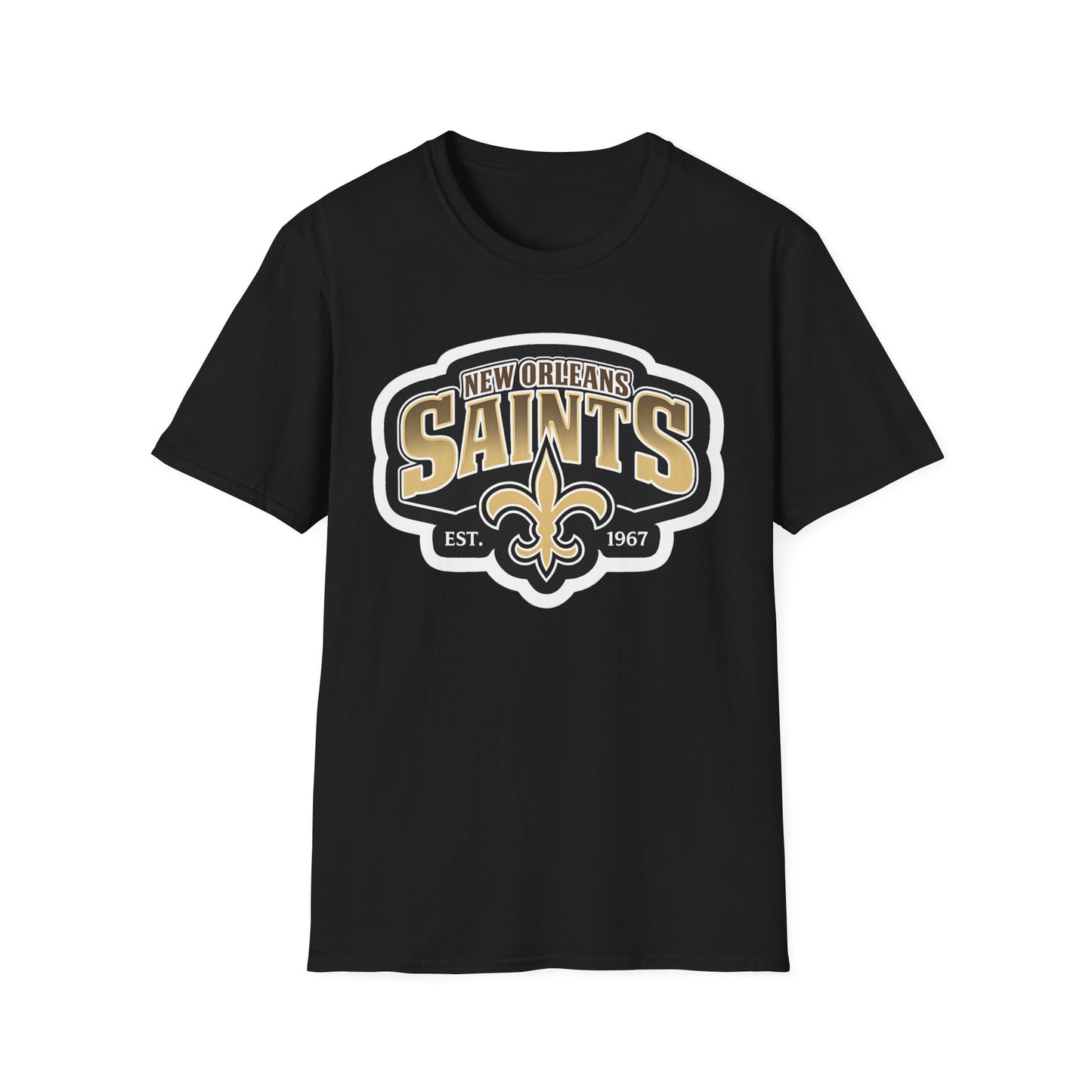 New Orleans Saints Logo T-Shirt — Vintage Fleur-de-Lis Football Tee