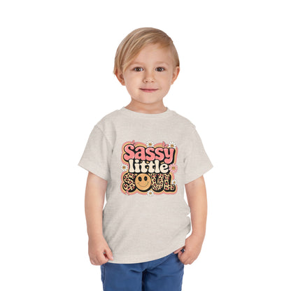Toddler Tee — "Sassy Little Soul" Retro Flower Power Graphic