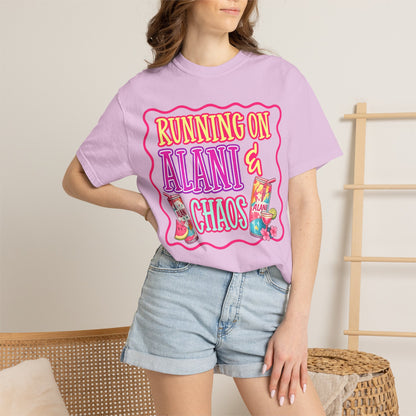 T-Shirt — "Running on Alani & Chaos" Graphic Tee
