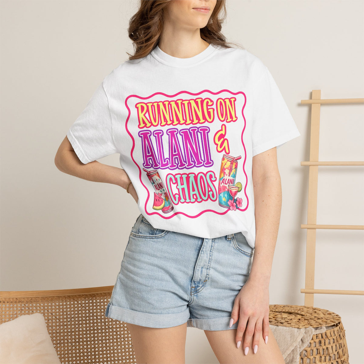 T-Shirt — "Running on Alani & Chaos" Graphic Tee