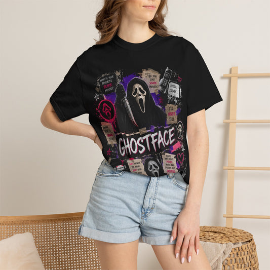 Ghostface Graphic T-Shirt — Horror Movie Scream Mask Tee