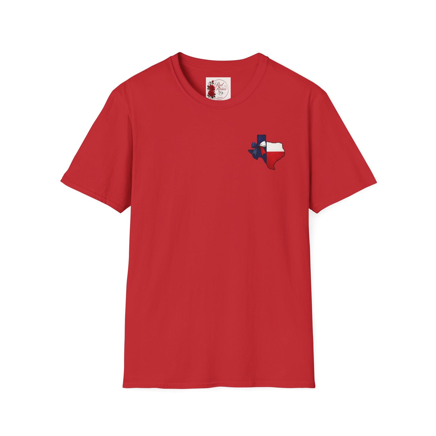 Texas Flag Outline T‑Shirt — Small Texas Map with Lone Star