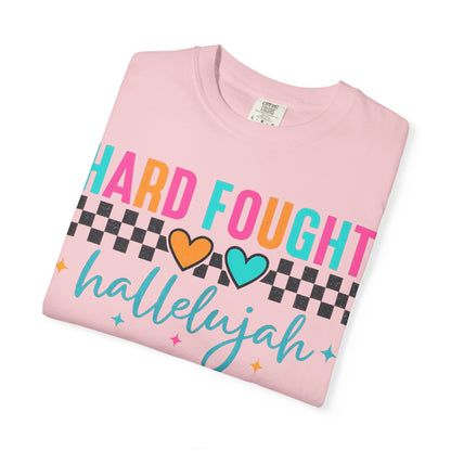 Hard Fought Hallelujah T-Shirt — Inspirational Retro Heart Graphic Tee
