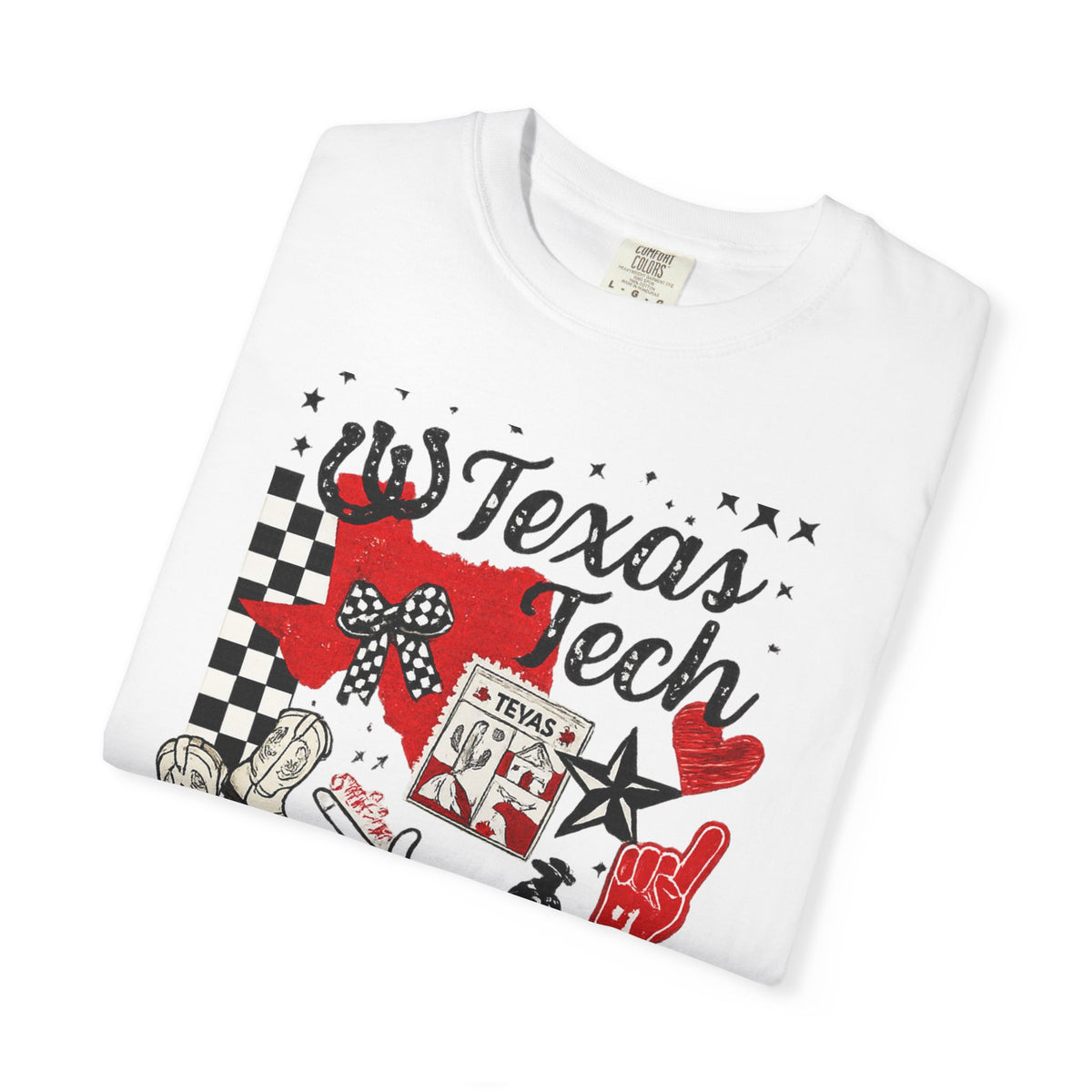 Texas Tech Collage T-Shirt — Raider Nation 806 Graphic Tee