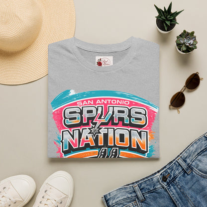 San Antonio Spurs Nation T-Shirt — Retro Brushstroke NBA Fan Tee