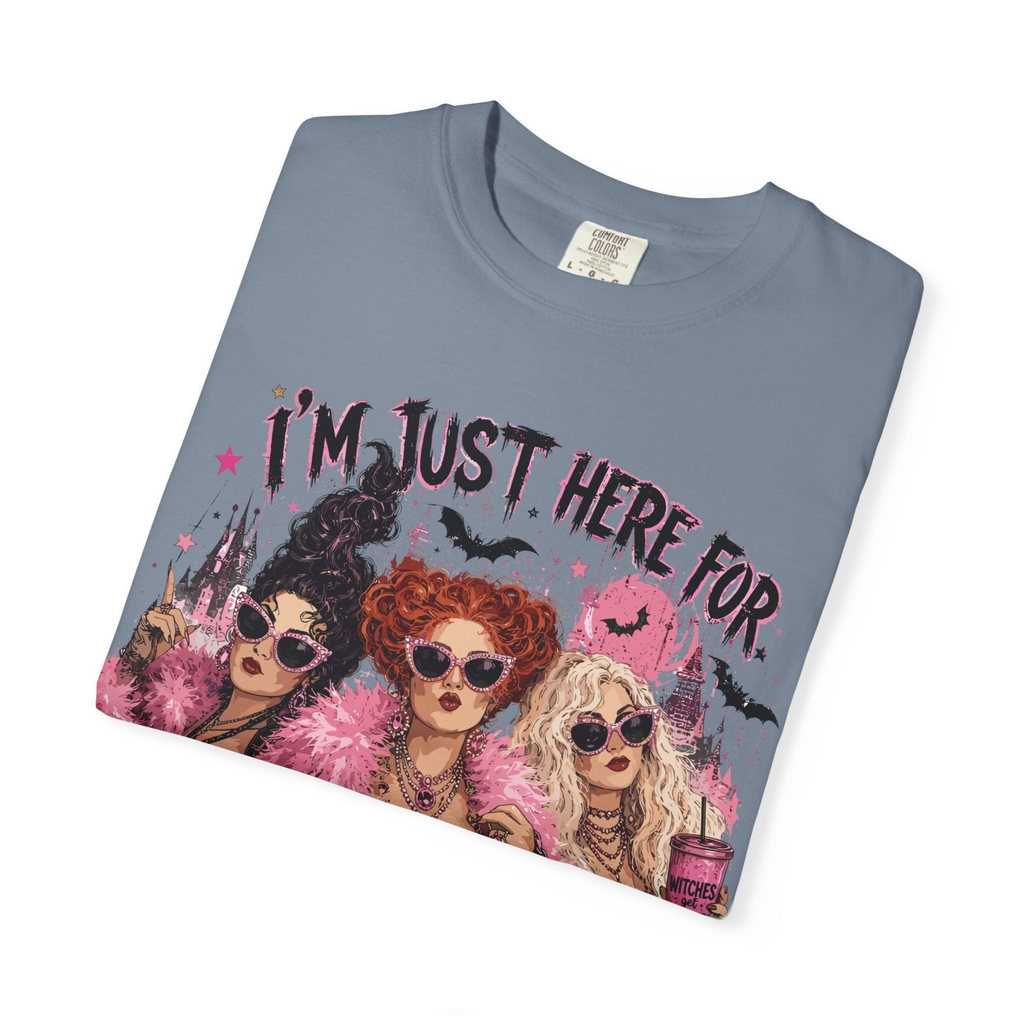 Hocus Pocus Movie Tee — "I'm Just Here for the Hocus Pocus" Halloween T‑Shirt