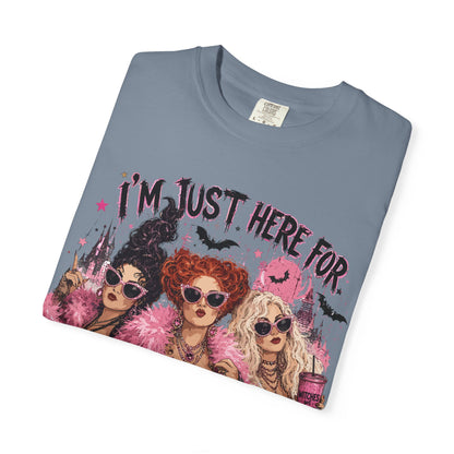 Hocus Pocus Movie Tee — "I'm Just Here for the Hocus Pocus" Halloween T‑Shirt