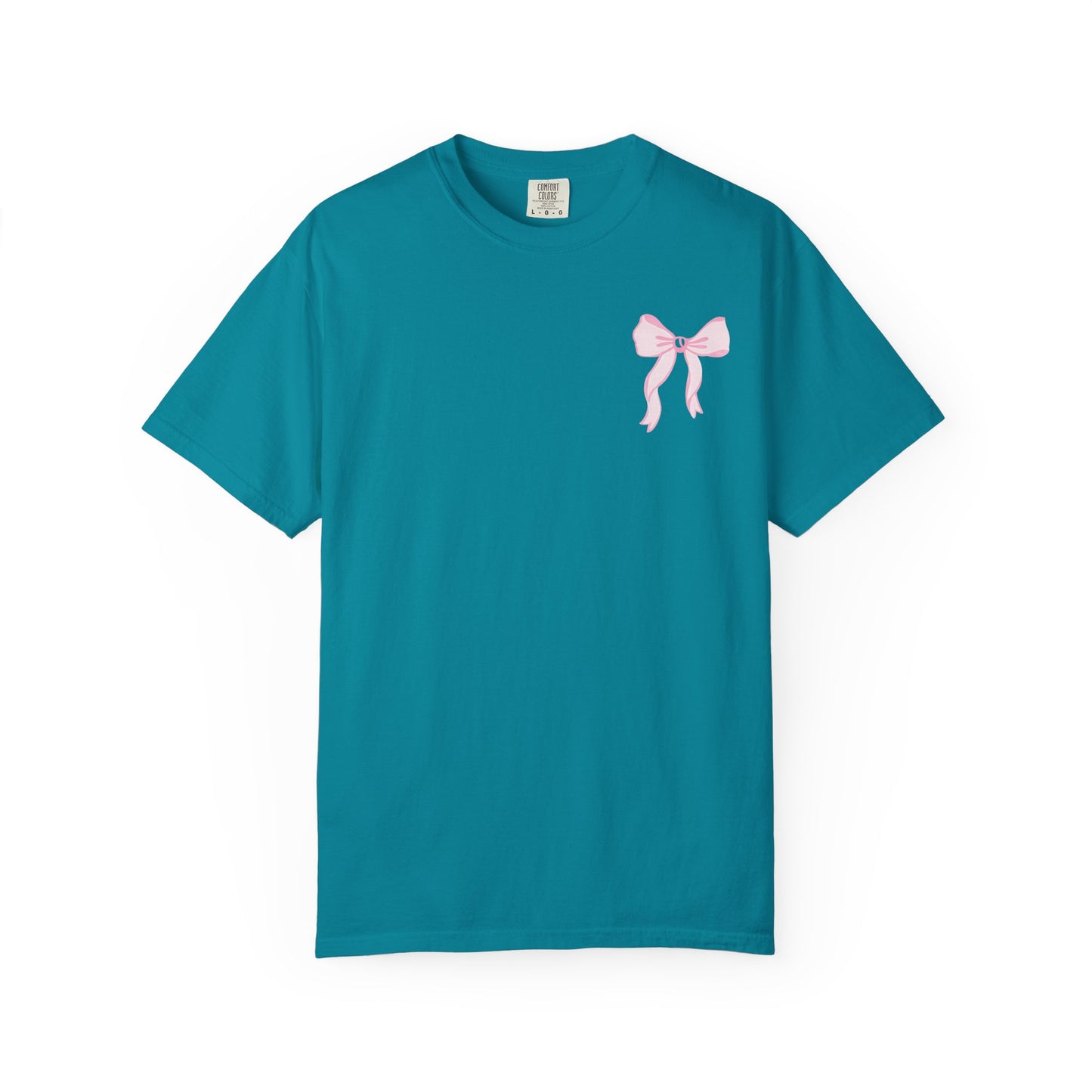 T-shirt — "Love Like Jesus" Pastel Cross & Bow Graphic