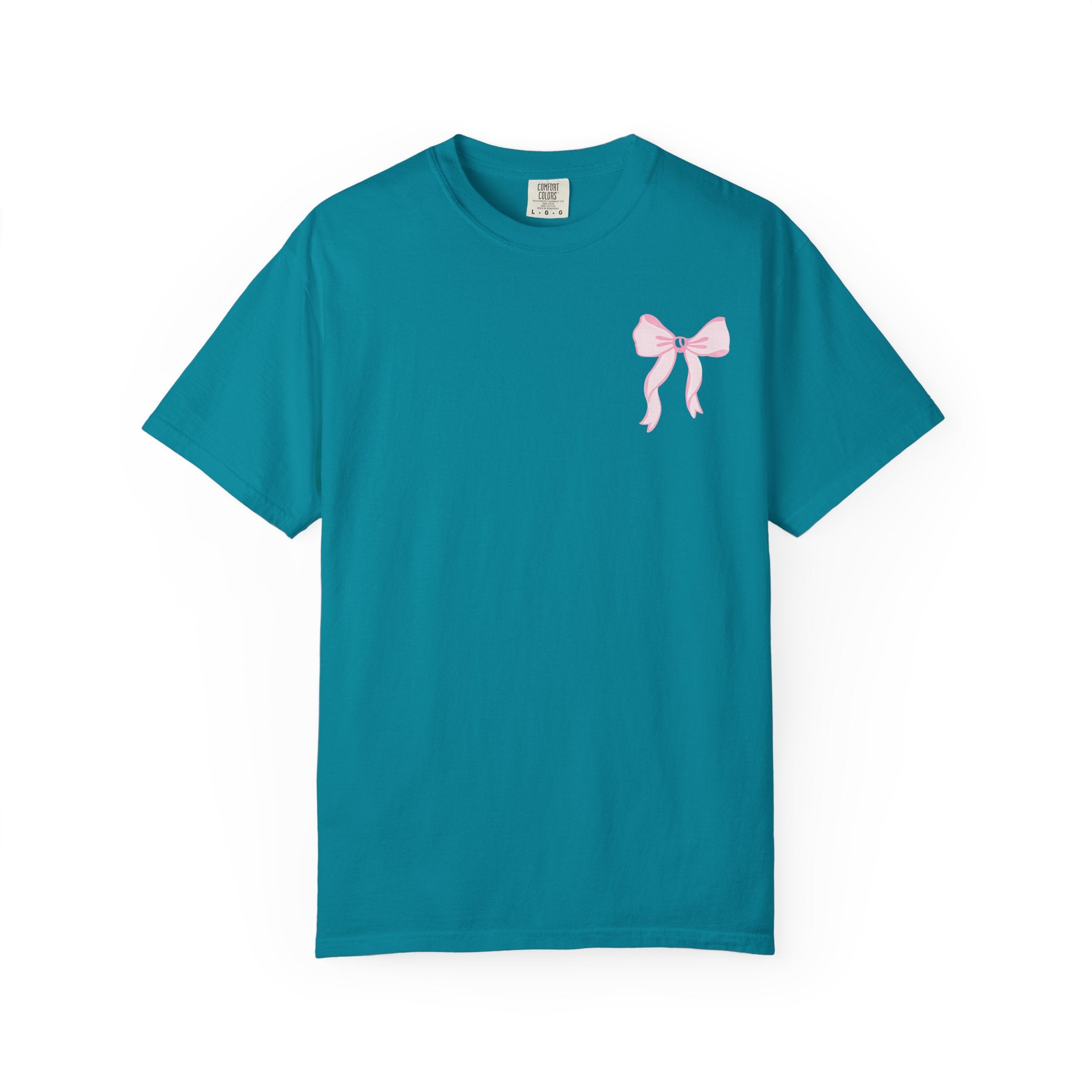 T-shirt — "Love Like Jesus" Pastel Cross & Bow Graphic
