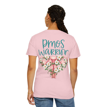 T-Shirt — PMOS Warrior Floral Uterus Support Tee