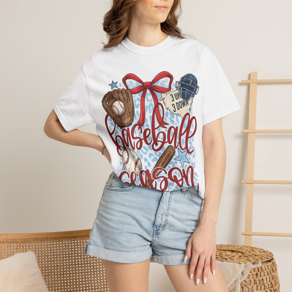 Baseball Season T-Shirt — Retro Gloves, Bat & Ball Sports Tee