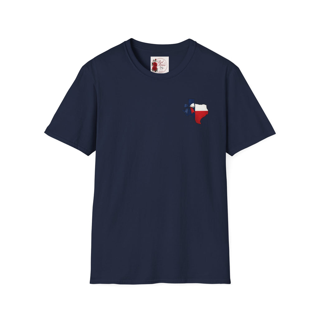 Texas Flag Outline T‑Shirt — Small Texas Map with Lone Star