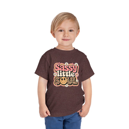 Toddler Tee — "Sassy Little Soul" Retro Flower Power Graphic