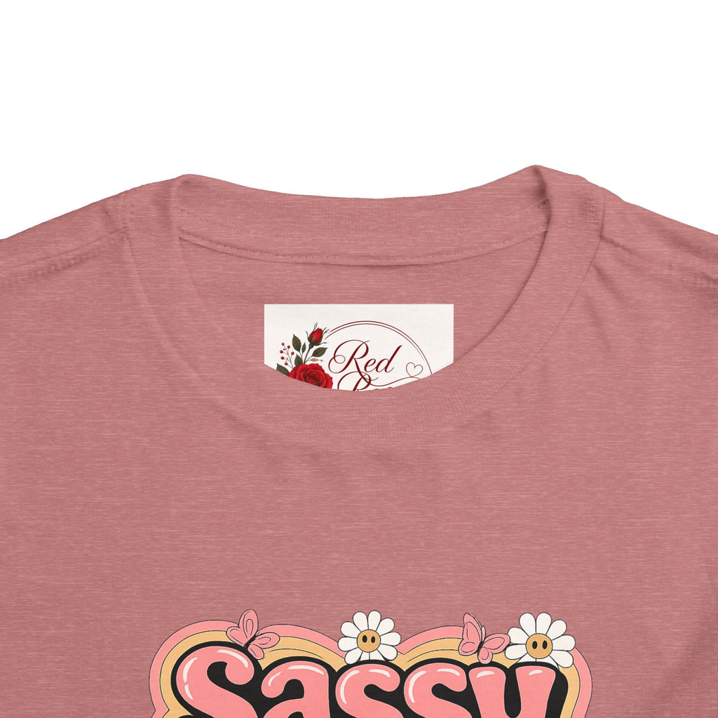 Toddler Tee — "Sassy Little Soul" Retro Flower Power Graphic