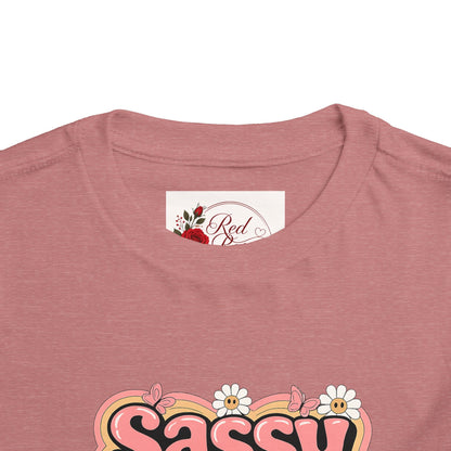 Toddler Tee — "Sassy Little Soul" Retro Flower Power Graphic