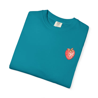 Strawberry Faith T-Shirt — "By Their Fruit You Will Know Them" (Matthew 7:16)
