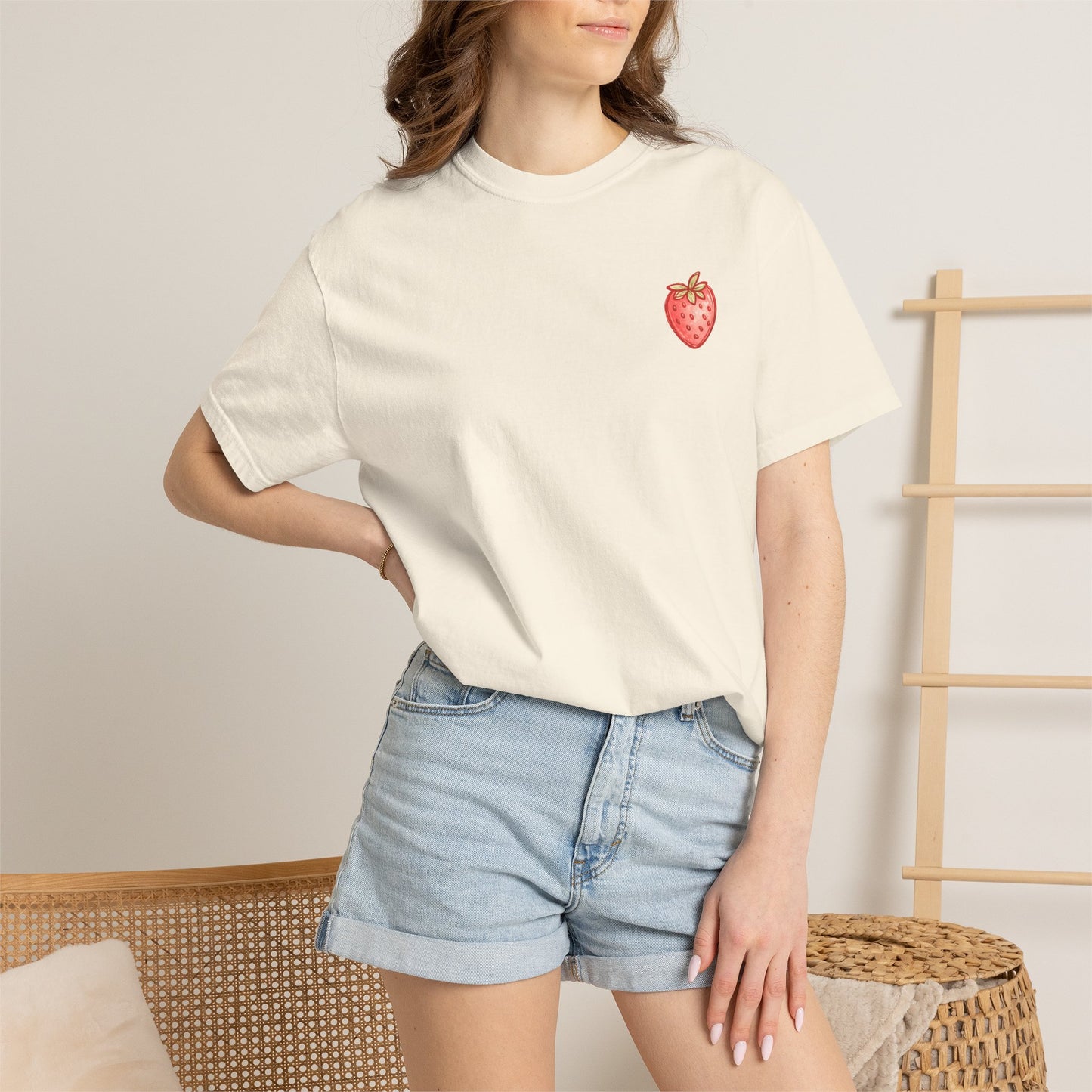 Strawberry Faith T-Shirt — "By Their Fruit You Will Know Them" (Matthew 7:16)