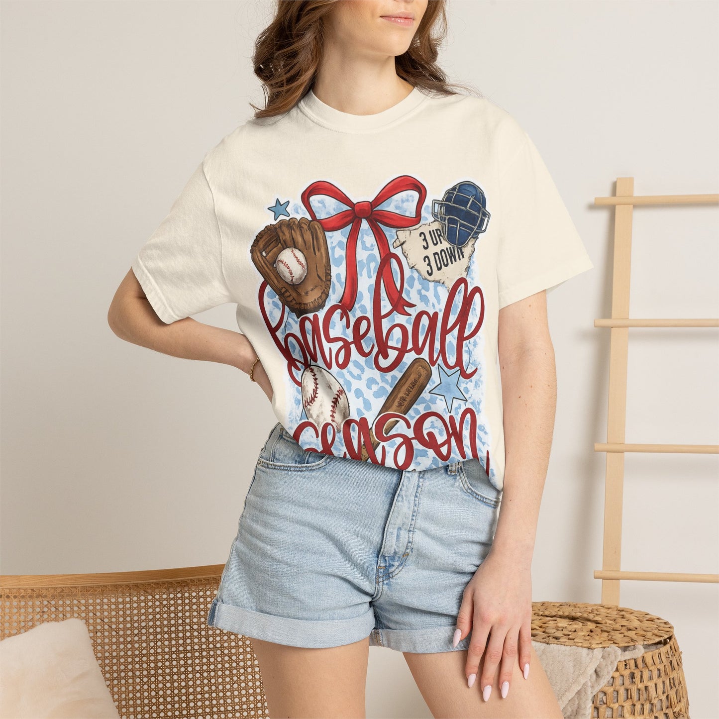 Baseball Season T-Shirt — Retro Gloves, Bat & Ball Sports Tee