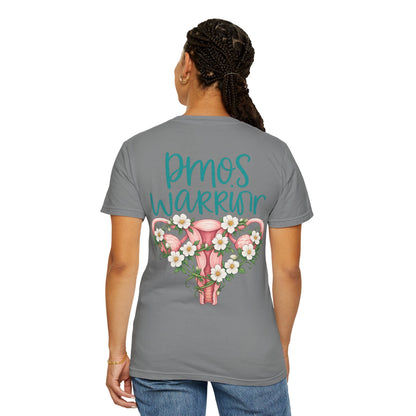 T-Shirt — PMOS Warrior Floral Uterus Support Tee