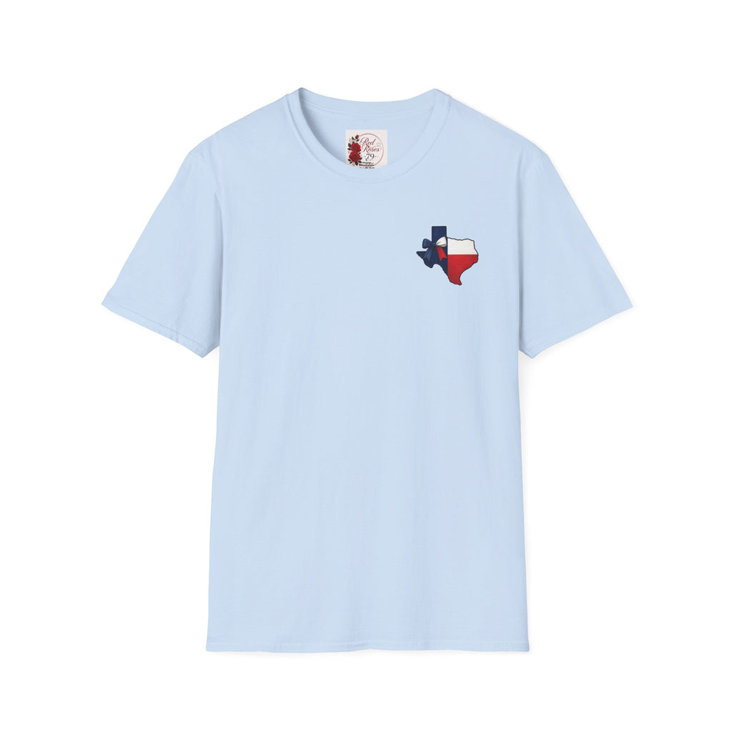 Texas Flag Outline T‑Shirt — Small Texas Map with Lone Star