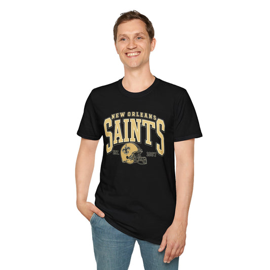 New Orleans Saints Football T-Shirt — Vintage Team Logo Tee