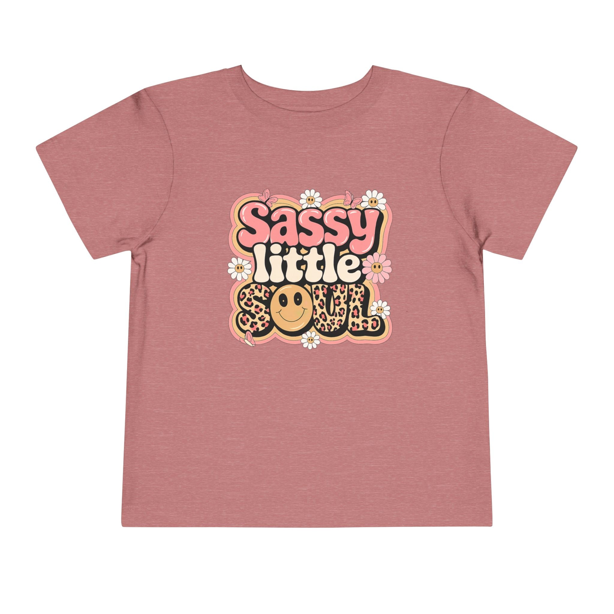 Toddler Tee — "Sassy Little Soul" Retro Flower Power Graphic